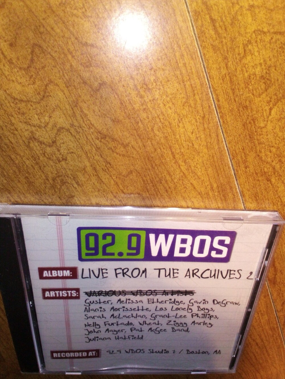 92.9 WBOS Live From The Archives 2 Radio Station Compilation 2004 Rounder CD
